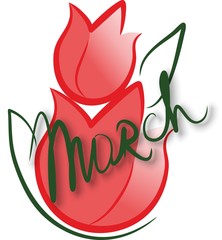 Fototapeta premium 8 Марта