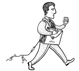 run away from the office