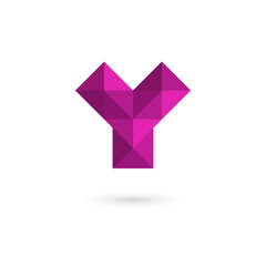 Letter Y mosaic logo icon design template elements
