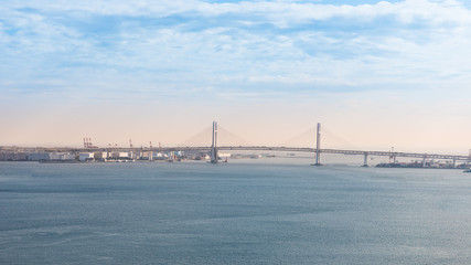 Fototapeta na wymiar View of Yokohama bay