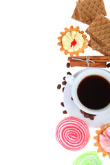 Coffee and waffles