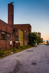 Abandoned shops at Old Town Mall in Baltimore, Maryland.