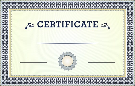 Certificate border