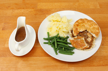 Meal on tabletop