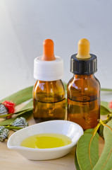 Eucalyptus essential oil.