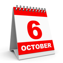Calendar.  6 October.