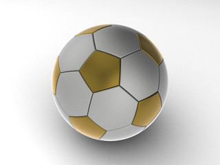 Ball, soccer ball isolated against a plain background.