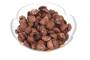 cornflakes isolated on white background