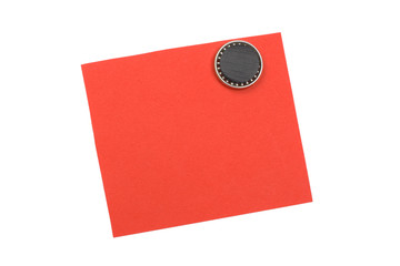 blank red note with magnet © Elena Milevska