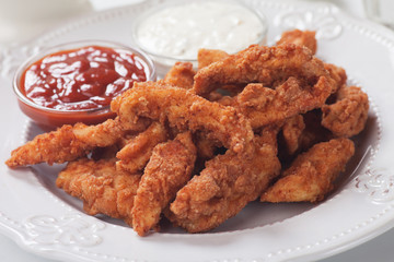 Southern fried chicken nuggets