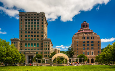 Obraz premium Buncombe County Courthouse and Asheville City Hall, in Asheville