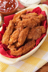 Fried chicken nuggets