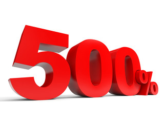 Five hundred percent off. Discount 500%.