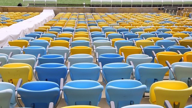 The famous Maracana Stadium in Rio de Janeiro, Brazil
