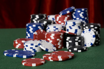 Naklejka premium gambling chips