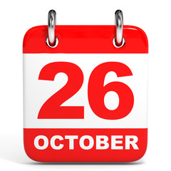 Calendar. 26 October.