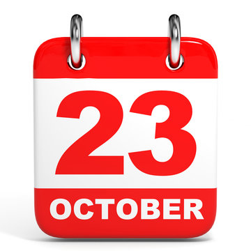 Calendar. 23 October.