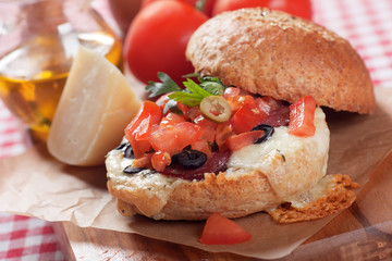 Melted cheese sandwich