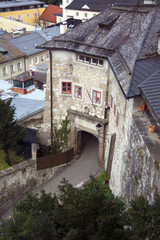 Fototapeta na wymiar way up to a monastery - Kapuzinerberg, Salzburg