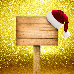 Holzschild zu Weihnachten