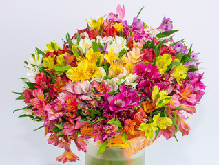 bouquet of alstroemeria