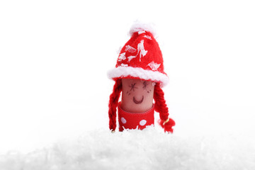 Emotional finger isolated on white