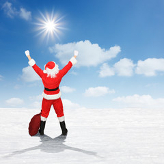 Glücklicher Weihnachtsmann