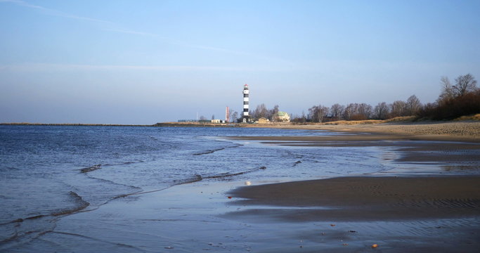 Lighthouse in Baltic sea Riga, Latvia