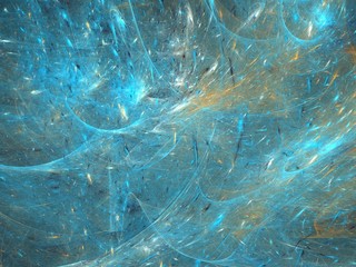 Abstract shapes made of fractal textures.