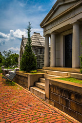 Mausoleums at Oakland Cemetary in Atlanta, Georgia.