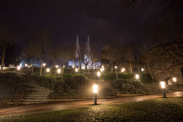 Fototapeta na wymiar cologne cathedral at night