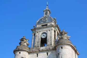 Obraz premium La Grosse horloge à La Rochelle, France