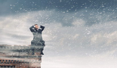 Fototapeta premium Tired businessman