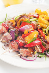 Grilled meat and vegetable