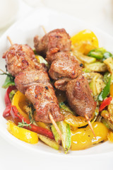 Meat on skewer