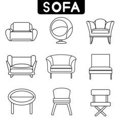 sofa icons