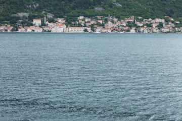 Fototapeta premium Panorama of Perast, town in Montenegro