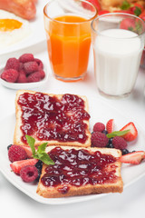 Strawbeyy jelly for breakfast