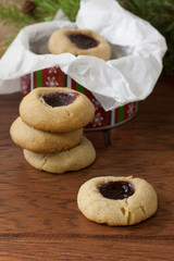 Raspberry Peanut Butter and Jelly Cookies