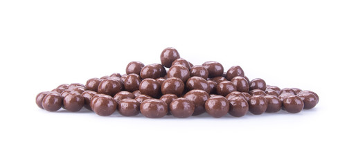 chocolate balls. chocolate balls on a background