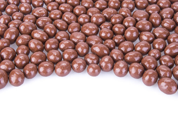 chocolate balls. chocolate balls on a background