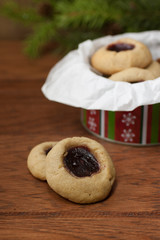Raspberry Peanut Butter and Jelly Cookies