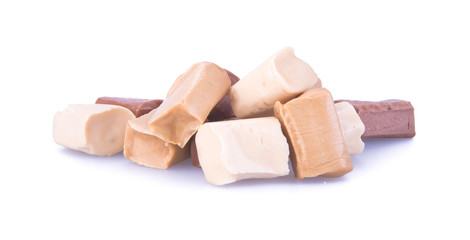 candies. caramel candies. caramel candies on a background. caram