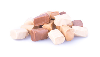 candies. caramel candies. caramel candies on a background. caram