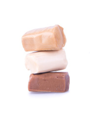 candies. caramel candies. caramel candies on a background. caram