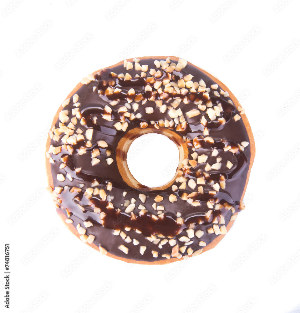 Sticker donut. donut on the background