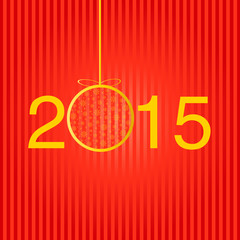 Greeting template for the Happy New year.