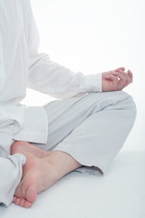 명상중인 손 클로즈업