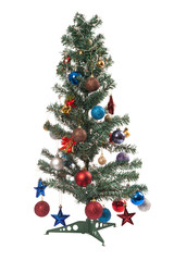 Christmas tree with ornament, bauble, and decoration
