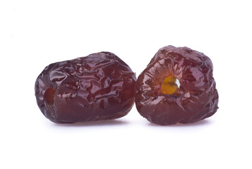 preserved fruits. chinese sugar date preserved fruits on the bac